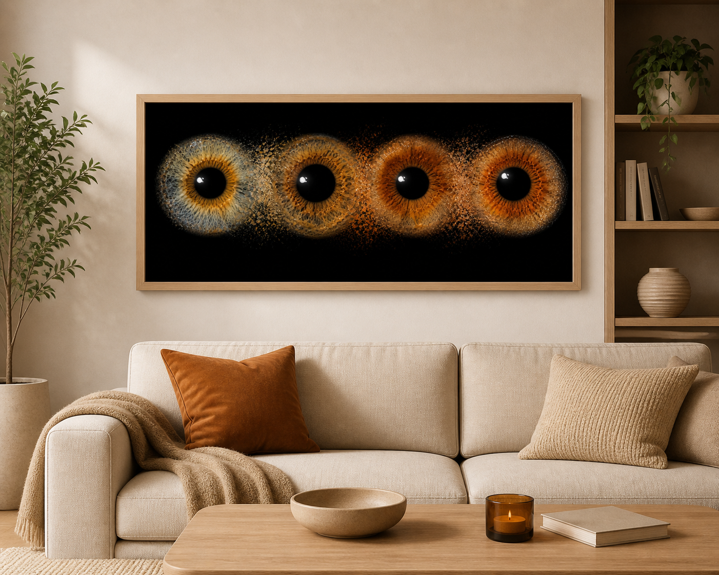 Tableau yeux 41x31cm