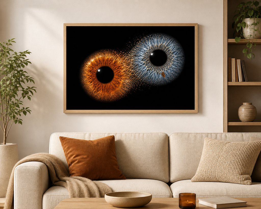 Tableau yeux 41x31cm