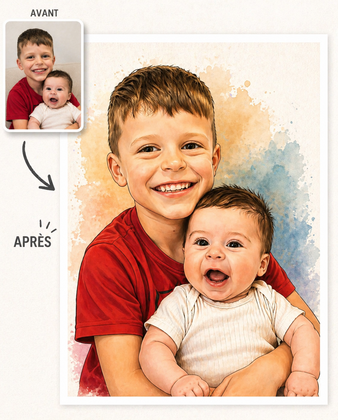 Façon aquarelle